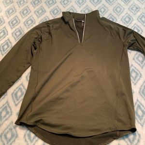 all in motion green quarter zip